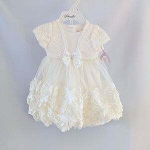 Nannette White Floral Lace Dress